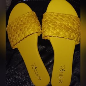 Brand new yellow sandles